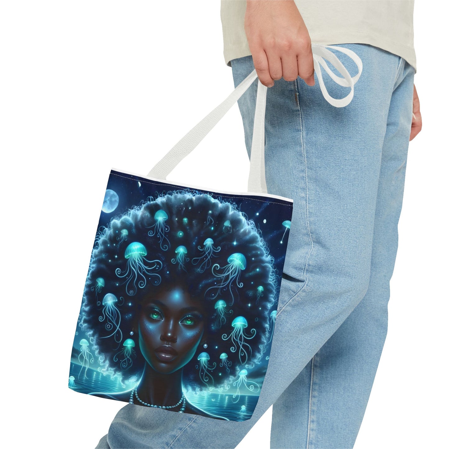 Sea Goddess Celestial Anime Tote Bag