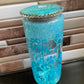 Dog Mom glass snow globe tumbler w/ rhinestone lid